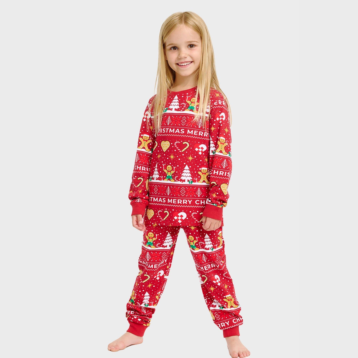 Christmas Cookie Pyjamas Red โ Kids